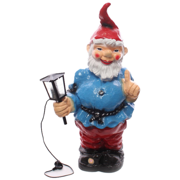 Peter the gnome with a lamp