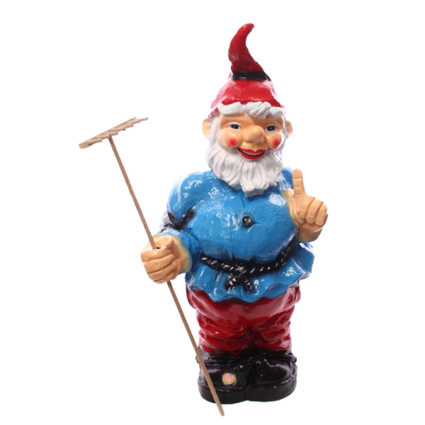 Peter the gnome with rake