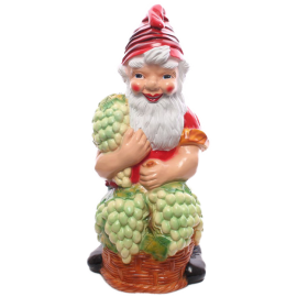Gnome with grapes