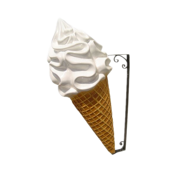 Ice cream (hanging), whipped cream
