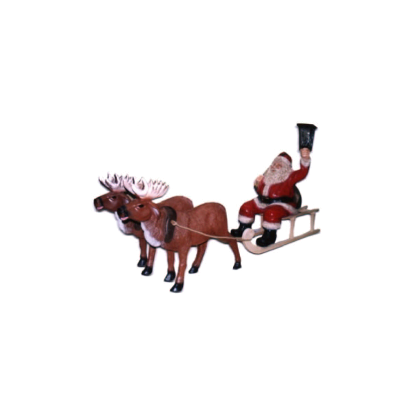 Mik. na saniach i 2 Renif.