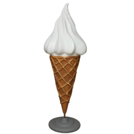 Ice cream (standing), whipped cream 