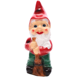 Gnome with a broom