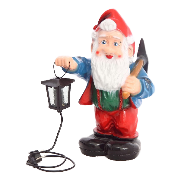 Górnik z lampą elektryczną