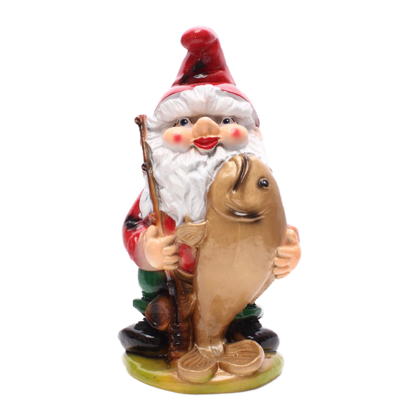 Gnome with a fish