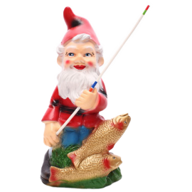 Gnome with fishes