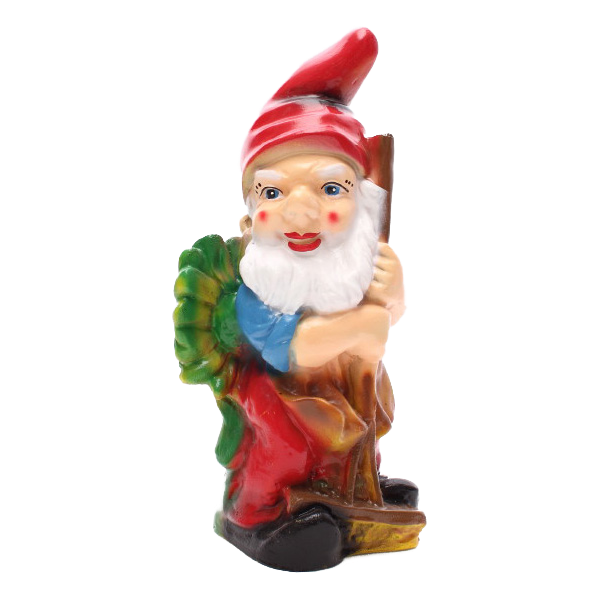 Gnome with a rake