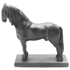Horse on stand