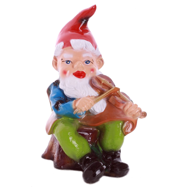Gnome with violin