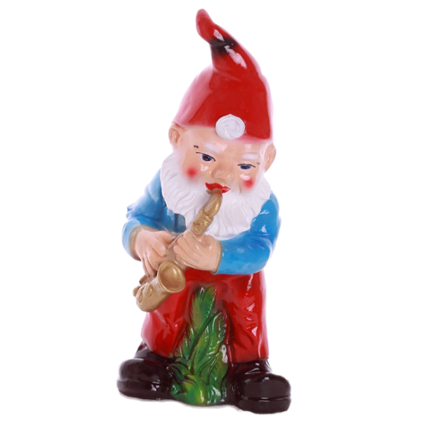 Krasnal z saksofonem