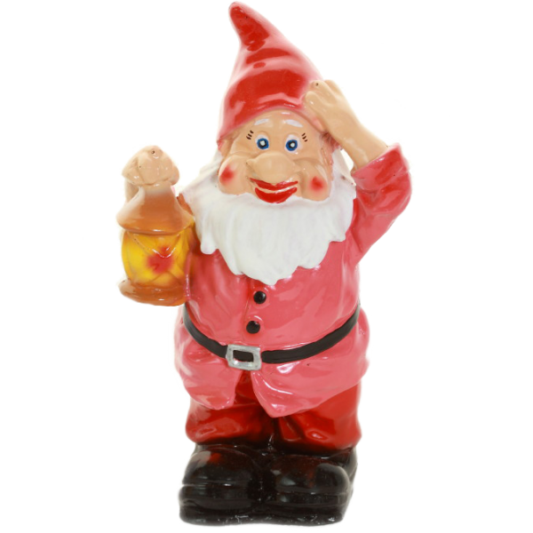 Gnome with lamp