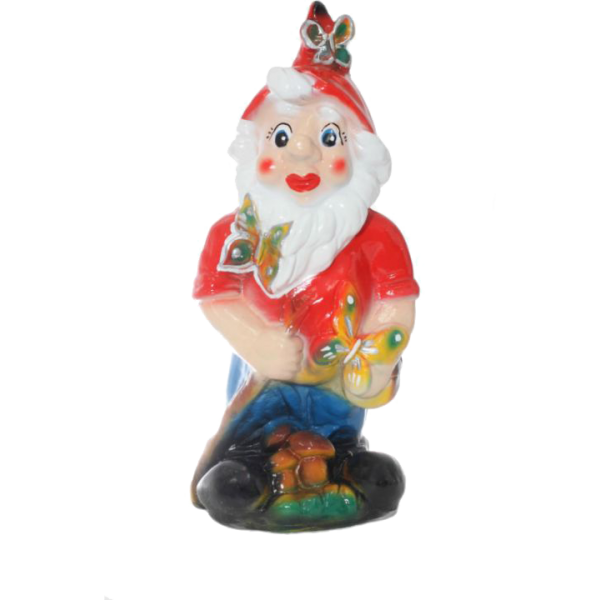 Gnome with butterflies