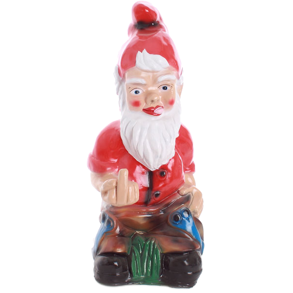 Gnome with the finger