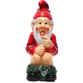 Gnome on a potty