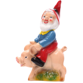 Gnome on a pig