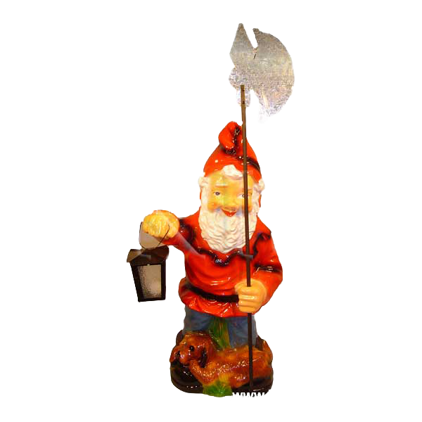 Halabardnik z lampą el.