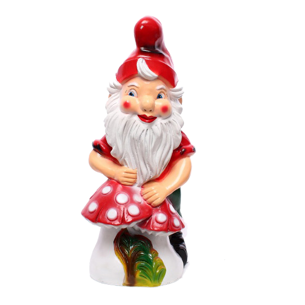 Gnome with a toadstool