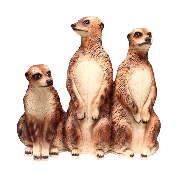 Surykatki stojące (trzy)