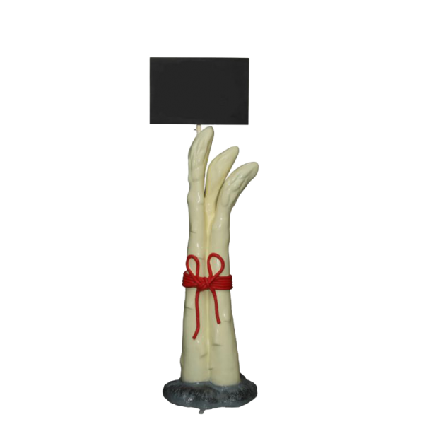 Spargel klein mit schild